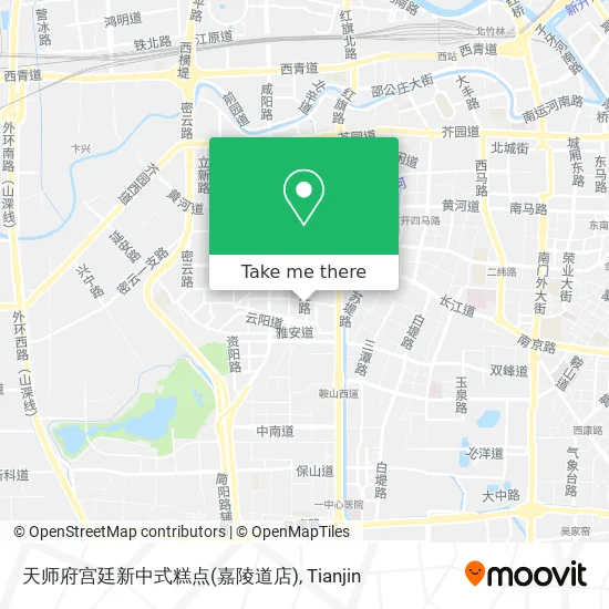 天师府宫廷新中式糕点(嘉陵道店) map