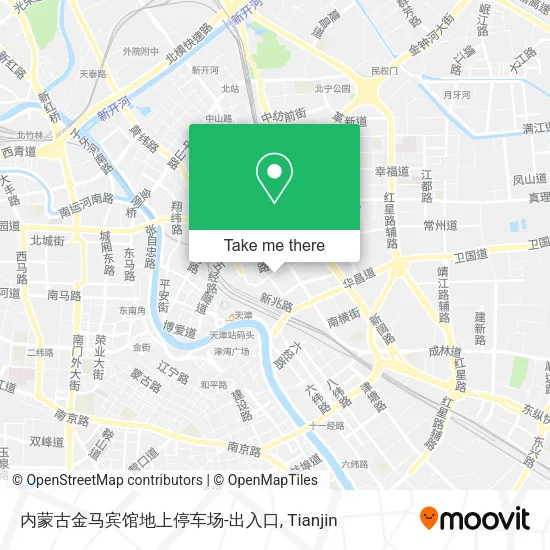 内蒙古金马宾馆地上停车场-出入口 map
