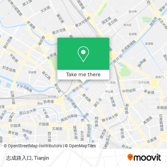 志成路入口 map