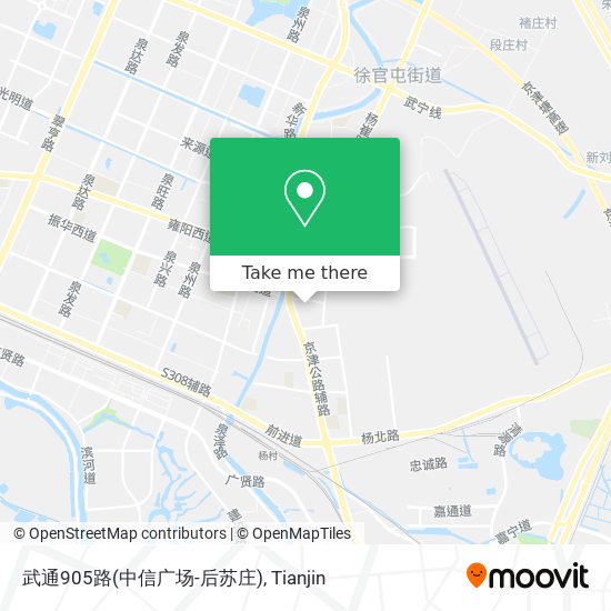 武通905路(中信广场-后苏庄) map