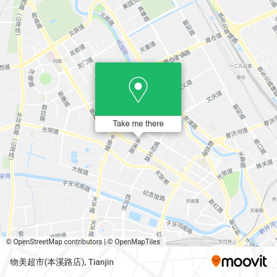 物美超市(本溪路店) map
