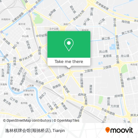 逸林棋牌会馆(顺驰桥店) map