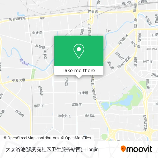 大众浴池(溪秀苑社区卫生服务站西) map
