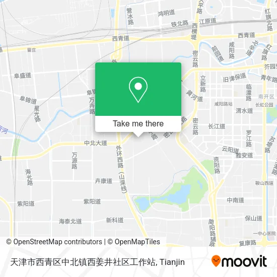 天津市西青区中北镇西姜井社区工作站 map
