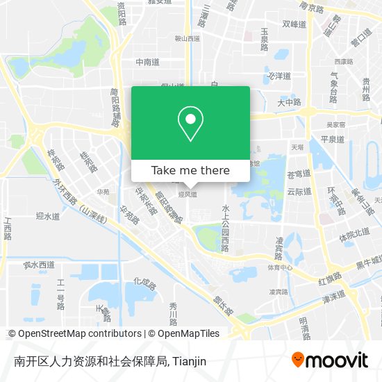南开区人力资源和社会保障局 map