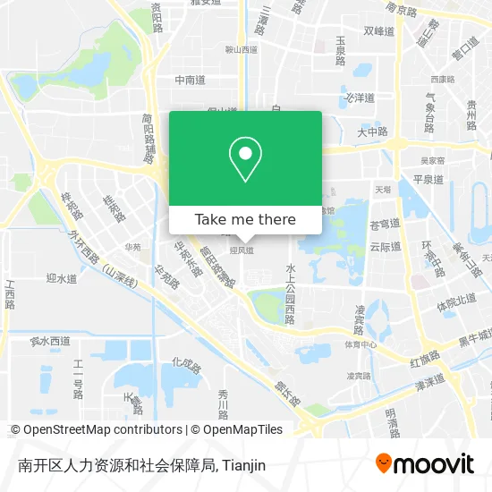 南开区人力资源和社会保障局 map
