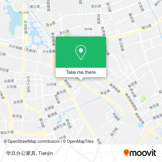 华旦办公家具 map
