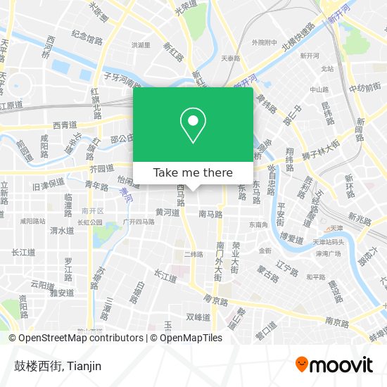 鼓楼西街 map