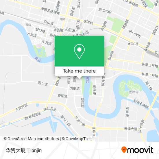 华贸大厦 map