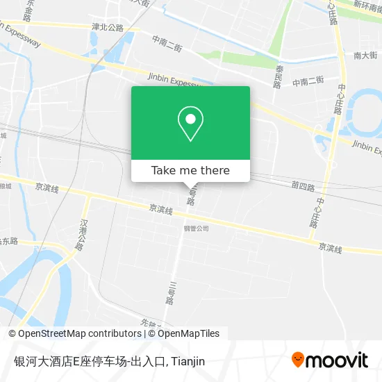 银河大酒店E座停车场-出入口 map