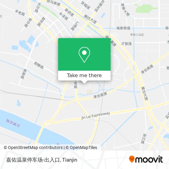 嘉佑温泉停车场-出入口 map