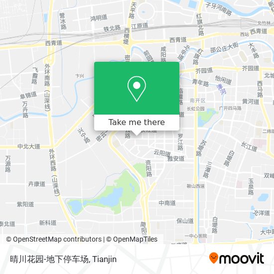 晴川花园-地下停车场 map
