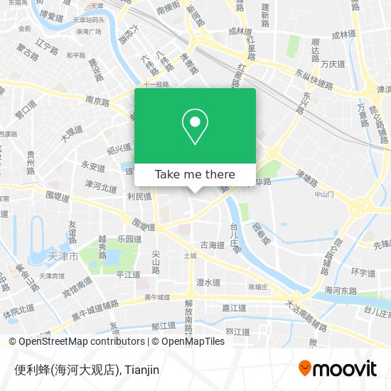 便利蜂(海河大观店) map