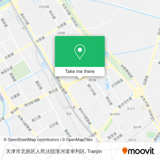 天津市北辰区人民法院淮河道审判区 map