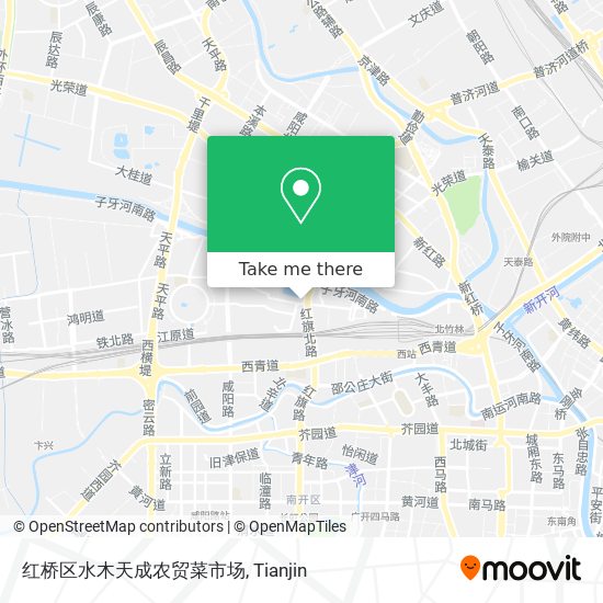 红桥区水木天成农贸菜市场 map