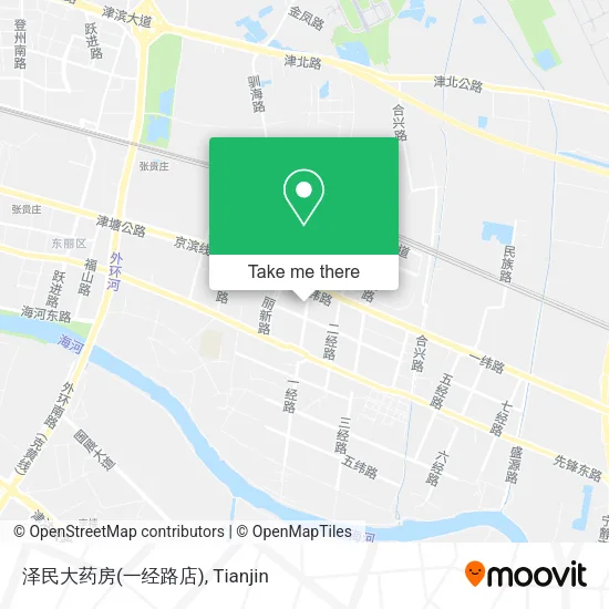 泽民大药房(一经路店) map