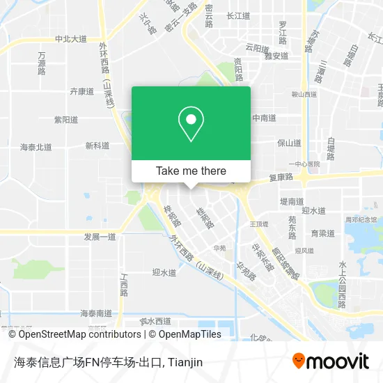 海泰信息广场FN停车场-出口 map