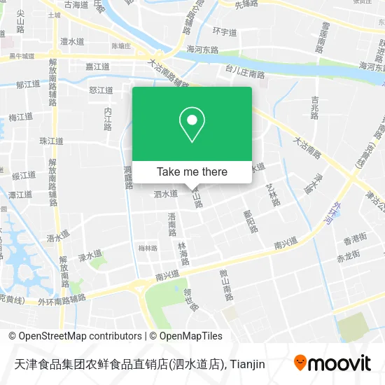 天津食品集团农鲜食品直销店(泗水道店) map