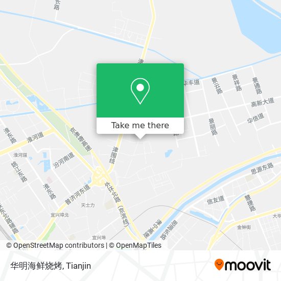华明海鲜烧烤 map