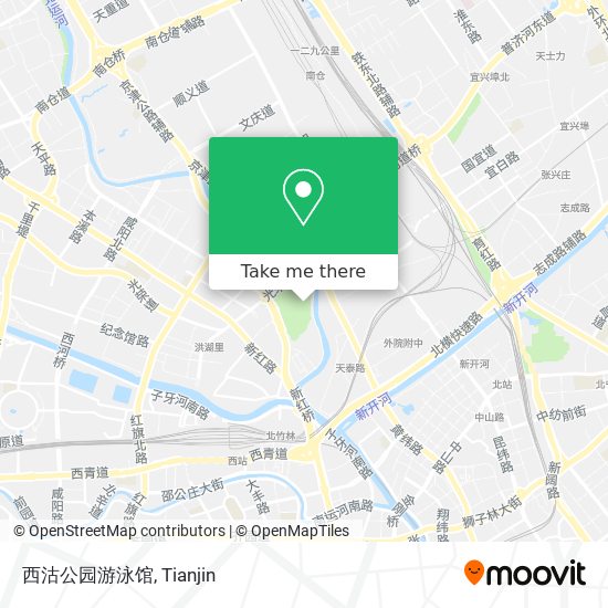 西沽公园游泳馆 map
