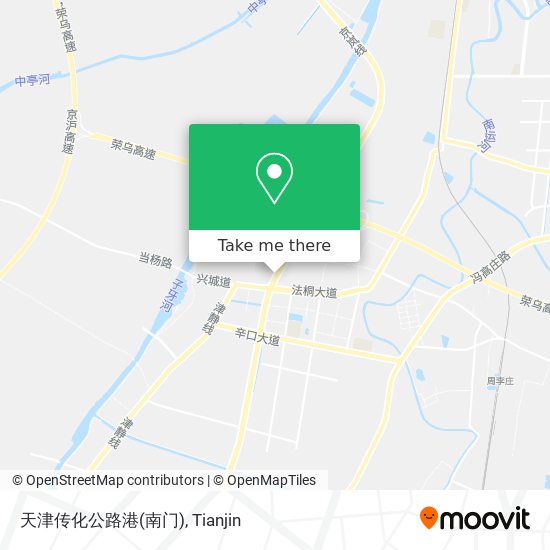 天津传化公路港(南门) map