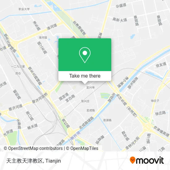 天主教天津教区 map