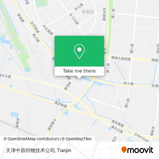 天津中昌织物技术公司 map