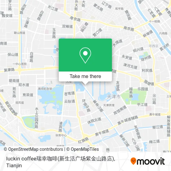 luckin coffee瑞幸咖啡(新生活广场紫金山路店) map