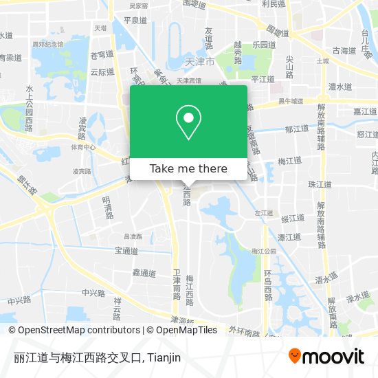 丽江道与梅江西路交叉口 map