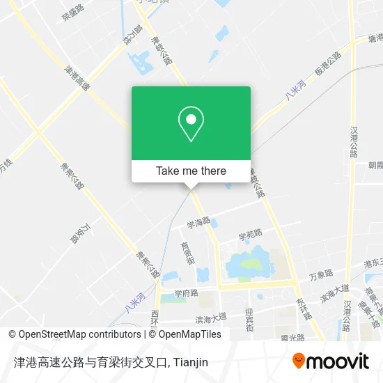 津港高速公路与育梁街交叉口 map
