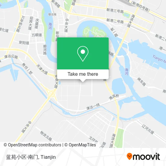 蓝苑小区-南门 map