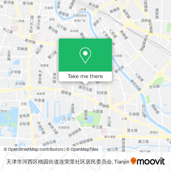 天津市河西区桃园街道连荣里社区居民委员会 map