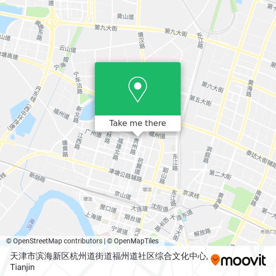 天津市滨海新区杭州道街道福州道社区综合文化中心 map