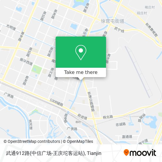 武通912路(中信广场-王庆坨客运站) map