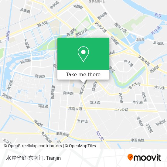 水岸华庭-东南门 map