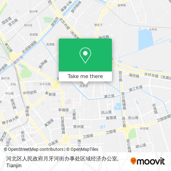 河北区人民政府月牙河街办事处区域经济办公室 map