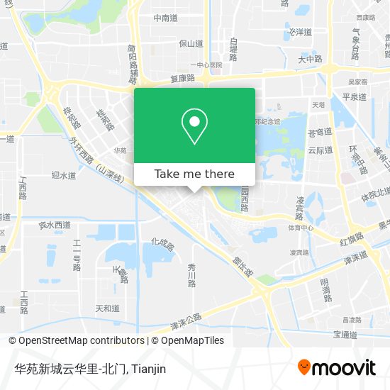 华苑新城云华里-北门 map