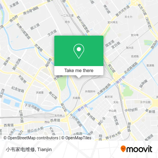 小韦家电维修 map