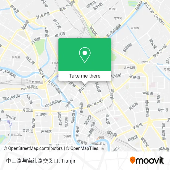 中山路与宙纬路交叉口 map