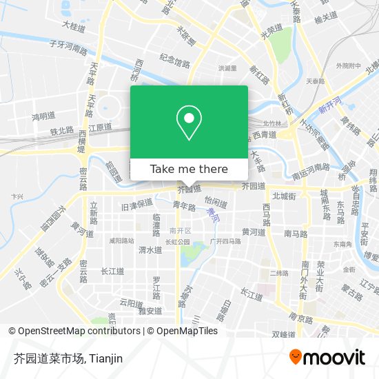 芥园道菜市场 map