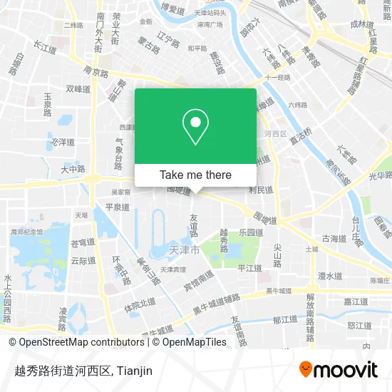 越秀路街道河西区 map