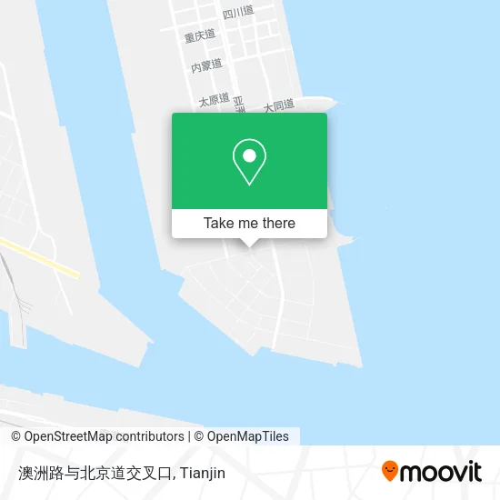 澳洲路与北京道交叉口 map