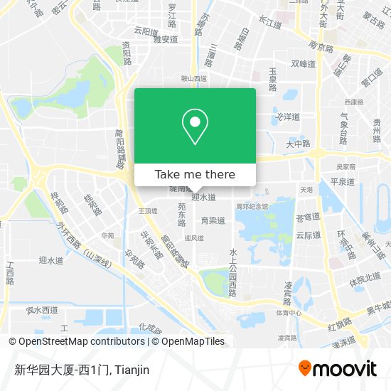 新华园大厦-西1门 map