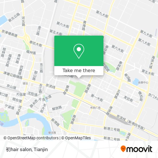 初hair salon map