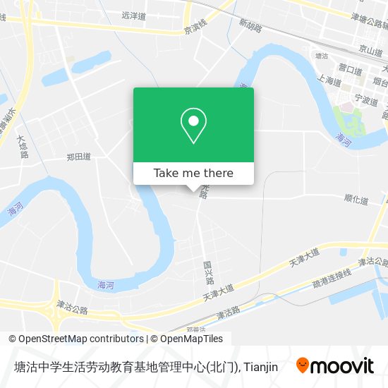 塘沽中学生活劳动教育基地管理中心(北门) map