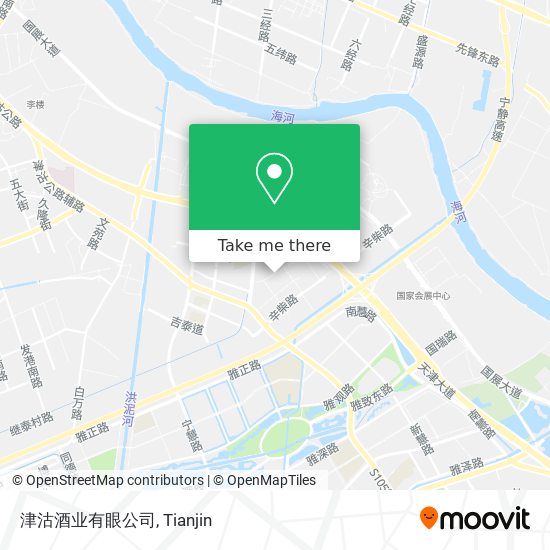 津沽酒业有眼公司 map