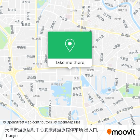 天津市游泳运动中心复康路游泳馆停车场-出入口 map