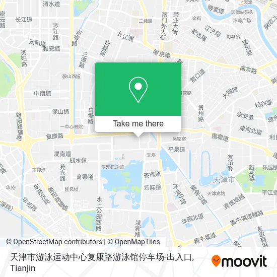 天津市游泳运动中心复康路游泳馆停车场-出入口 map