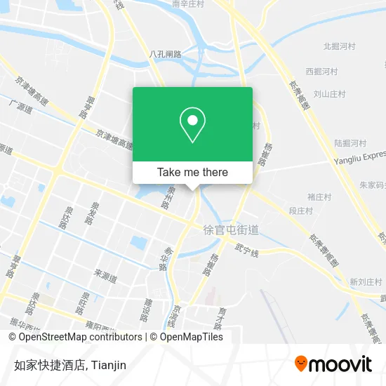 如家快捷酒店 map