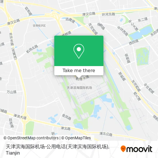 天津滨海国际机场-公用电话 map